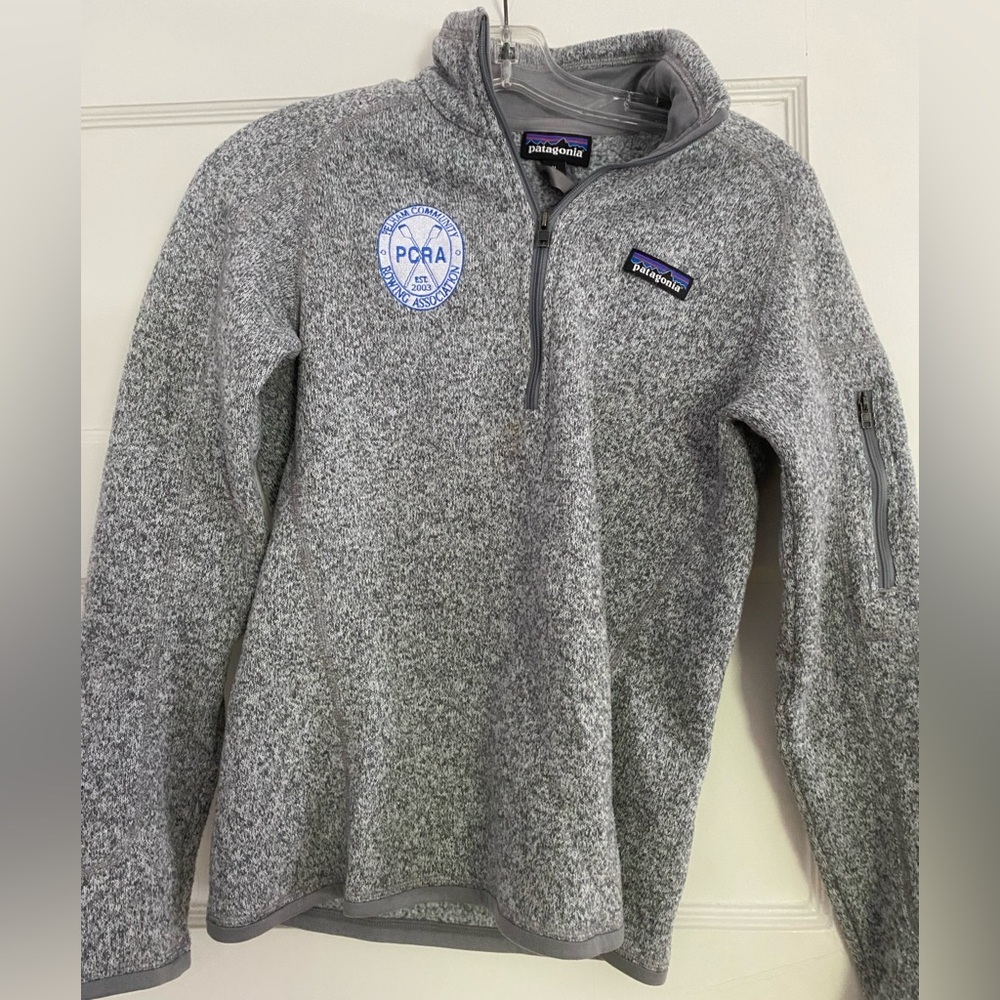 Patagonia Gray Zip Up Sweater Fleece